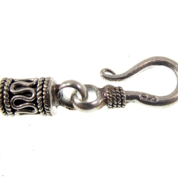 2.5MM Handmade Solid 925 Sterling Siler Balinese Wheat Link Chain Necklace, Bali - Picture 4 of 6